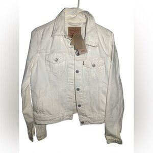 Levi's White / Cream Denim Jacket